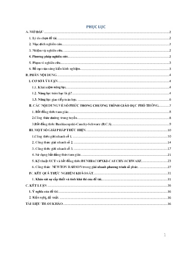 Sáng kiến kinh nghiệm Giúp học sinh phát triển tư duy và rèn luyện kỹ năng thông qua các bài toán vận dụng - Vận dụng cao của số phức trong đề thi tốt nghiệp trung học phổ thông