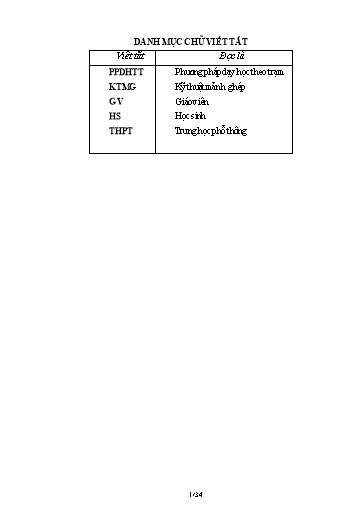 Sáng kiến kinh nghiệm Kết hợp phương pháp dạy học theo trạm và kỹ thuật mảnh ghép trong tiết dạy bài tập môn Toán lớp 12