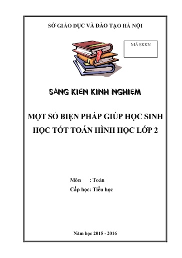Sáng kiến kinh nghiệm Một số biện pháp giúp học sinh học tốt toán hình học lớp 2