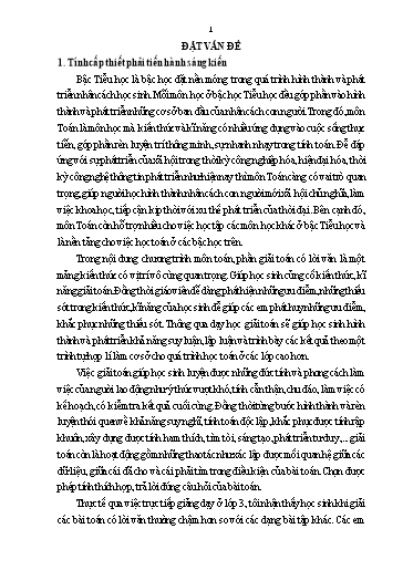 Sáng kiến kinh nghiệm Một số biện pháp giúp học sinh lớp 3 thực hiện tốt giải toán có lời văn theo bộ sách Cánh diều