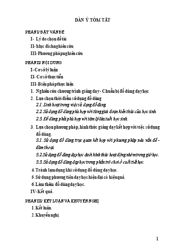 Sáng kiến kinh nghiệm Một số biện pháp sử dụng đồ dùng dạy học nhằm nâng cao chất lượng dạy và học môn Toán lớp 2