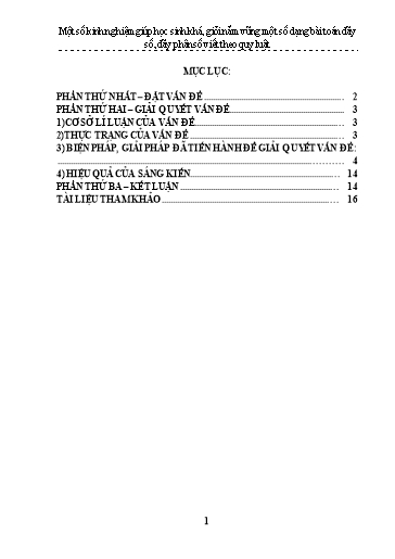 Sáng kiến kinh nghiệm Một số kinh nghiệm giúp học sinh khá, giỏi nắm vững một số dạng bài toán dãy số, dãy phân số viết theo quy luật