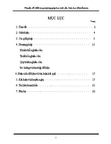 Sáng kiến kinh nghiệm Một vài giải pháp giúp học sinh yếu kém học tốt môn Toán - Trường THCS Bắc Hà