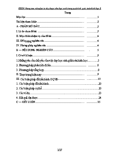 Sáng kiến kinh nghiệm Nâng cao năng lực tư duy lôgic cho học sinh trong quá trình giải toán hình học 8
