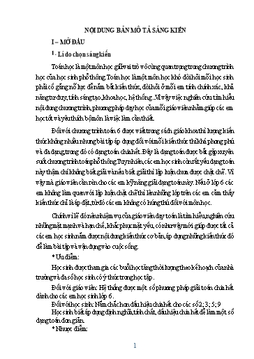 Sáng kiến kinh nghiệm Phương pháp giải toán chia hết cho học sinh lớp 6