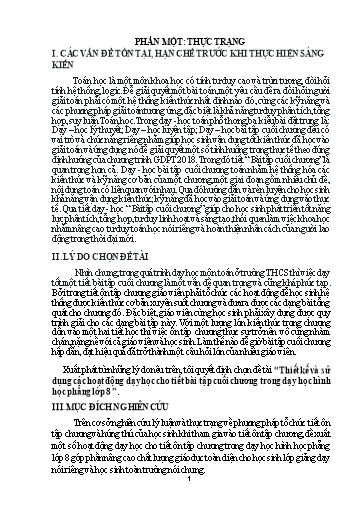 Sáng kiến kinh nghiệm Thiết kế và sử dụng các hoạt động dạy học cho tiết bài tập cuối chương trong dạy học hình học phẳng lớp 8